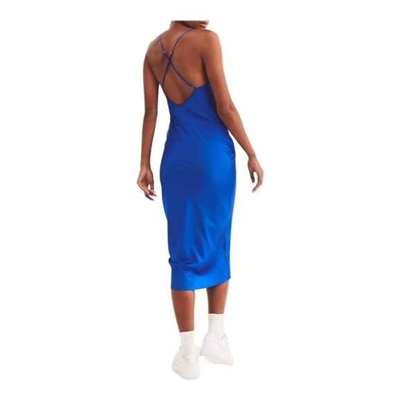SER.O.YA Rowan Silk Maxi Dress in Royal Blue NWT - Picture 4 of 5